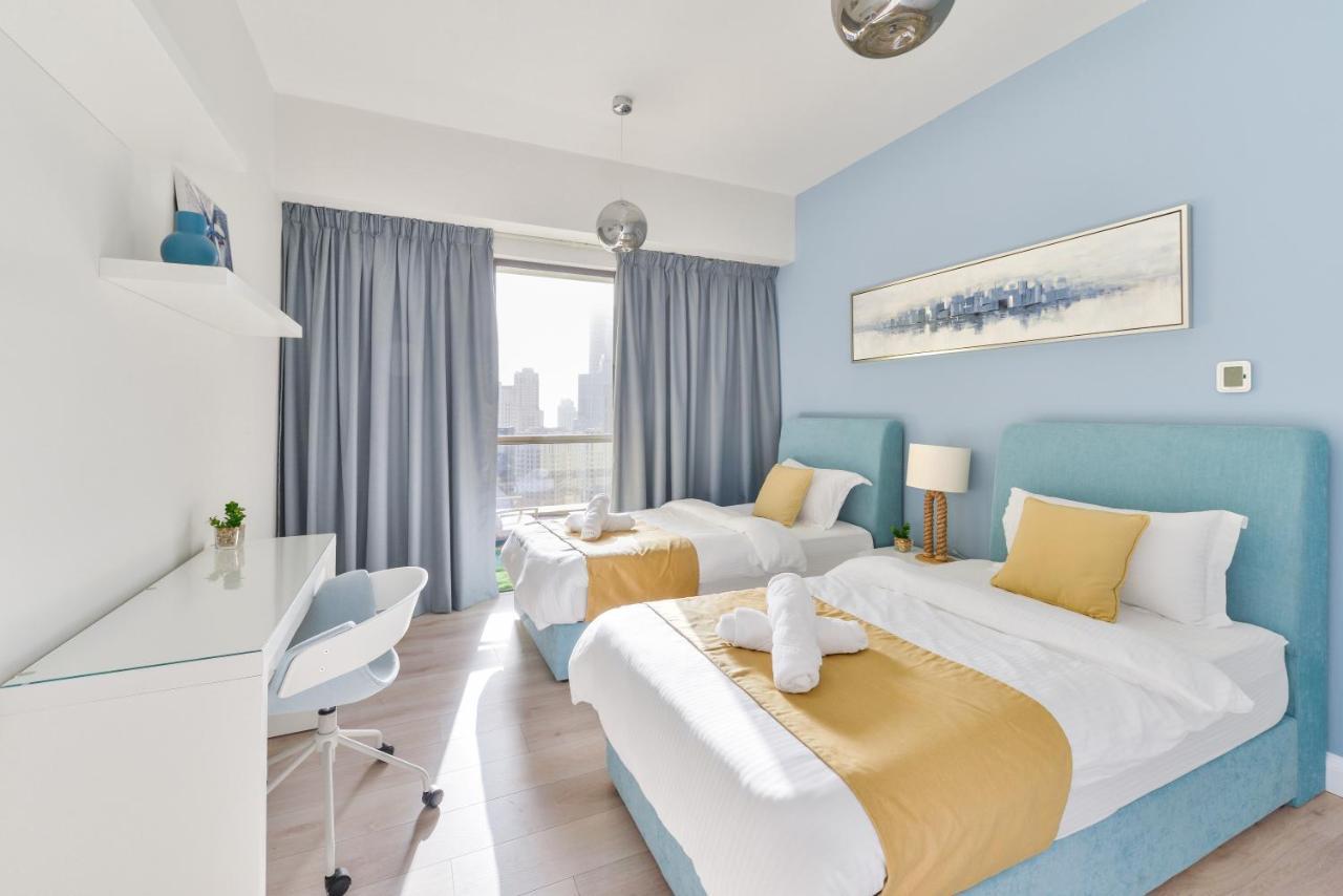 Luxury Jbr - Marina View - 5* Beach Resorts Access Dubaj Kültér fotó