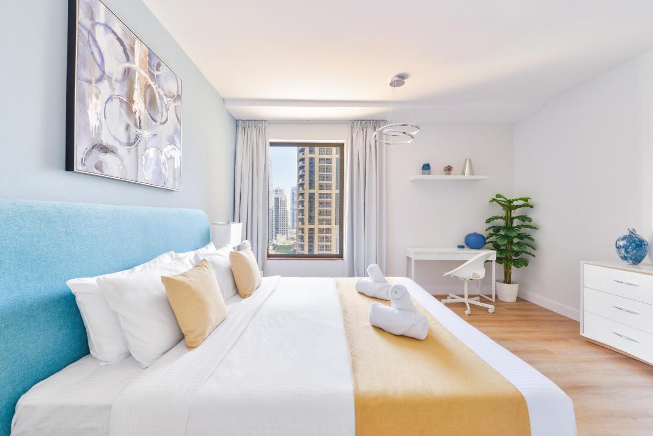 Luxury Jbr - Marina View - 5* Beach Resorts Access Dubaj Kültér fotó