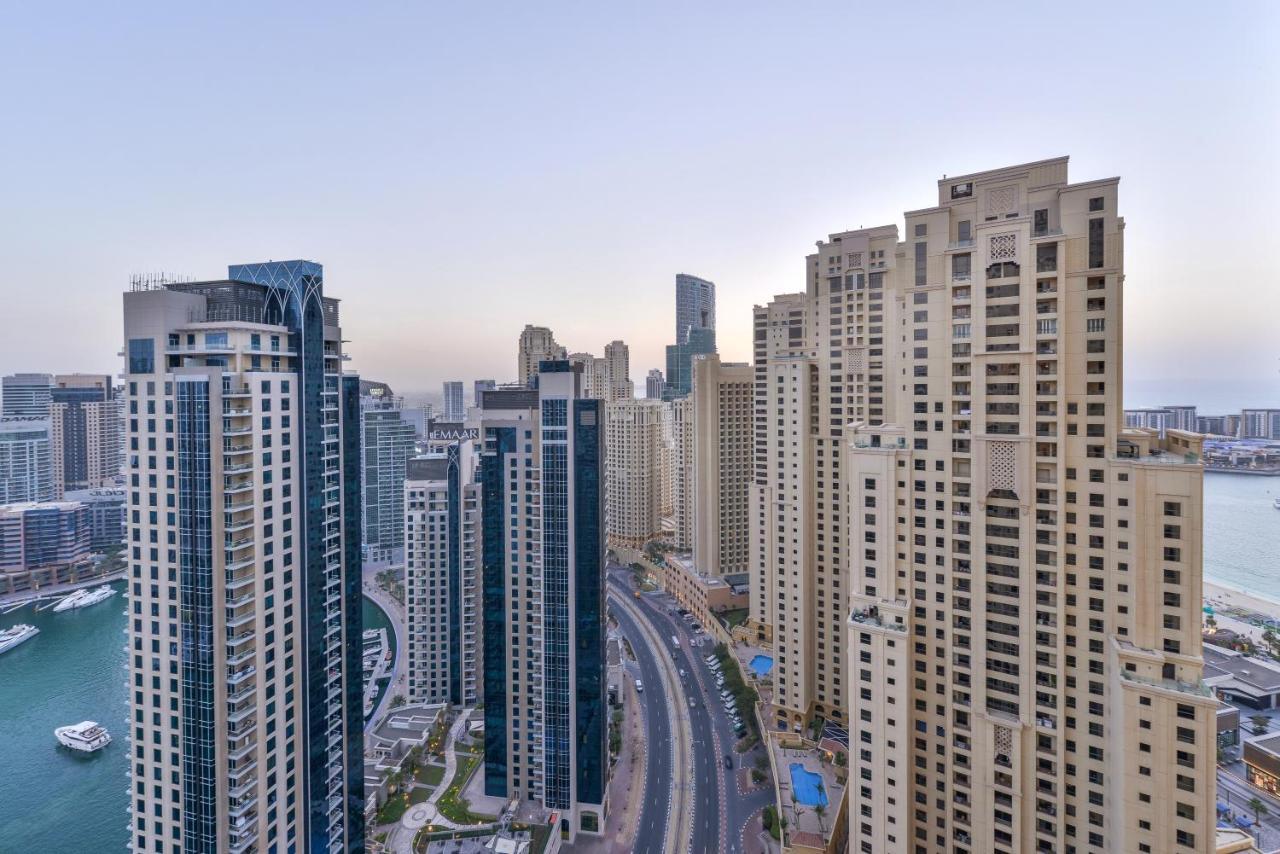 Luxury Jbr - Marina View - 5* Beach Resorts Access Dubaj Kültér fotó