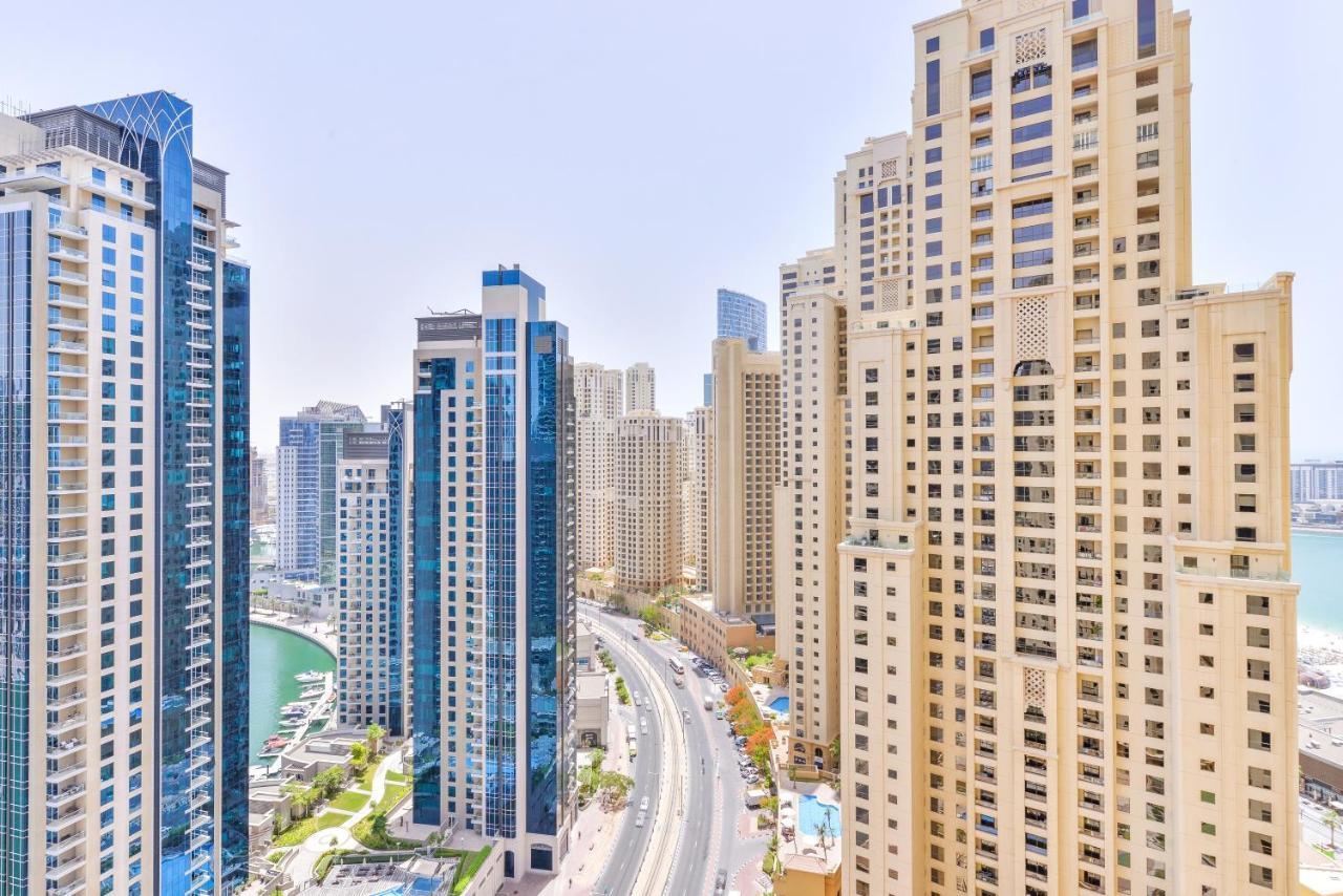 Luxury Jbr - Marina View - 5* Beach Resorts Access Dubaj Kültér fotó